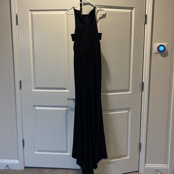 Sherri Hill Navy Prom Dress Size 6 - Picture 2 of 7